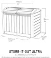 Keter Store-It-Out Ultra oppbevaringsbod 2000 liter